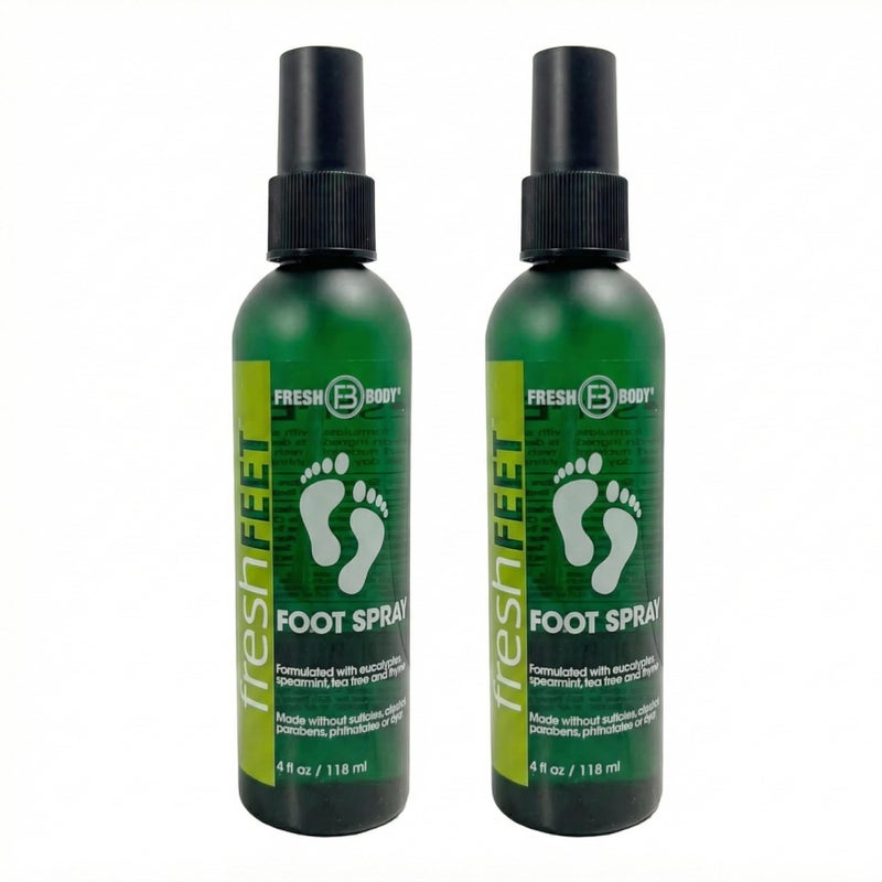 Fresh Body FB Fresh Feet Odor Fighting Spray with Essential Oils for Feet & Shoes, 4 Ounce Spray Bottle (2 Pack) - Image 1